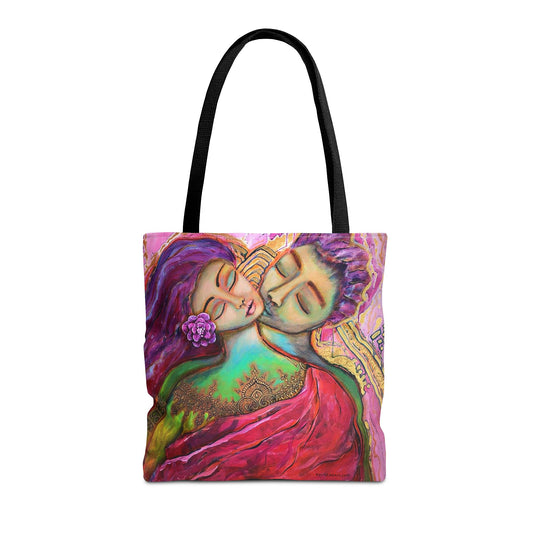 "Love in the Golden Light" Printed Tote Bag