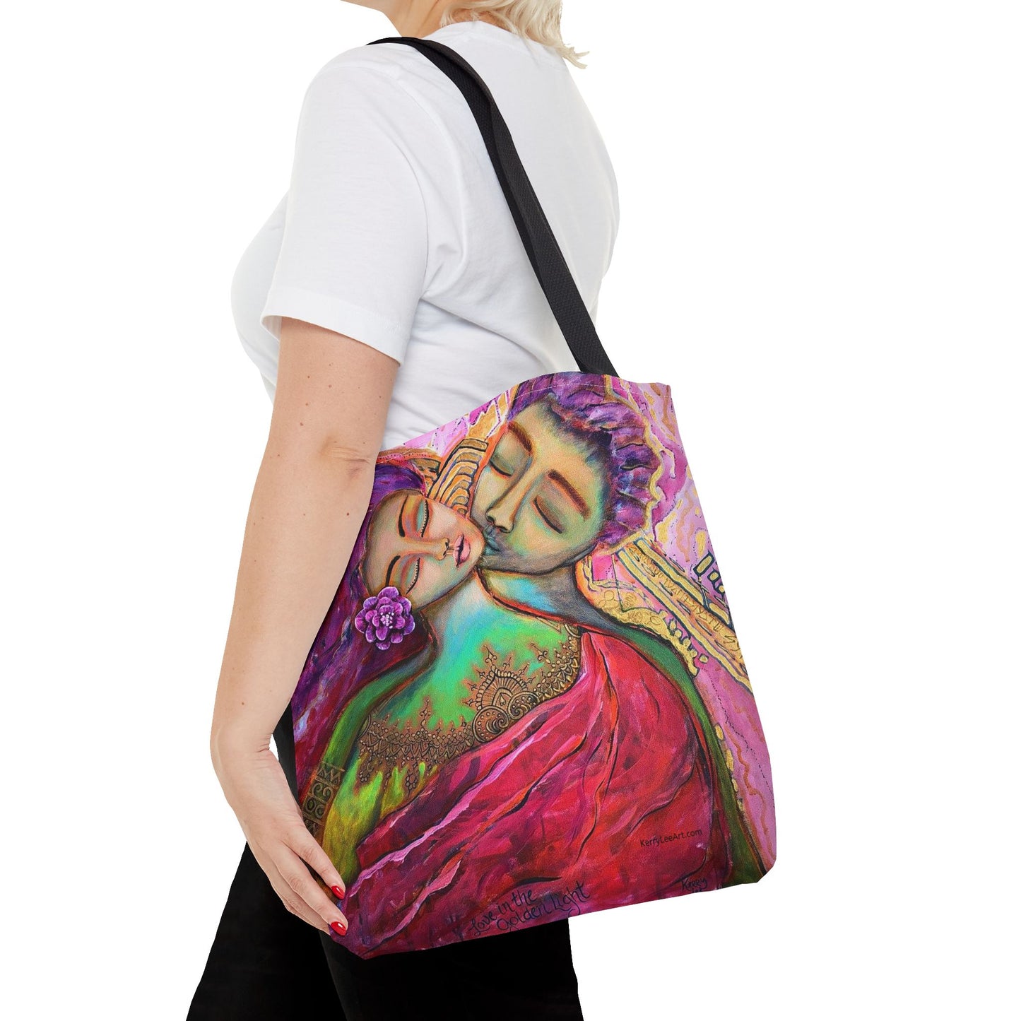 "Love in the Golden Light" Printed Tote Bag
