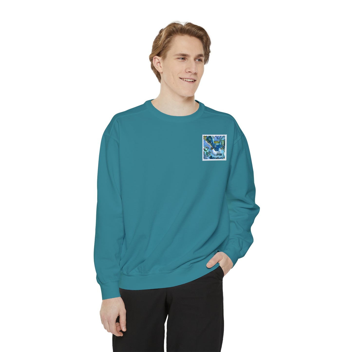 "Windows of Wonder" Garment-Dyed Sweatshirt