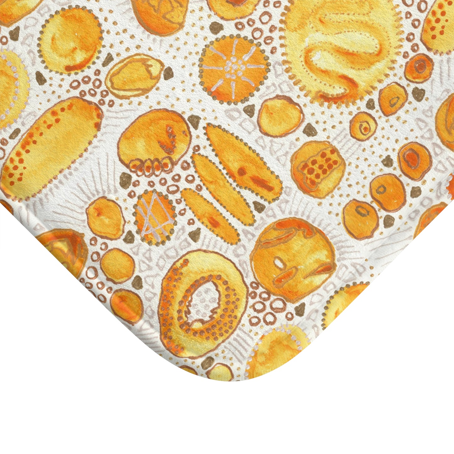 Bath Mat: Yellow Bliss Bubbles