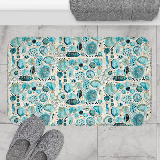 Bath Mat: Aqua Bliss Bubbles