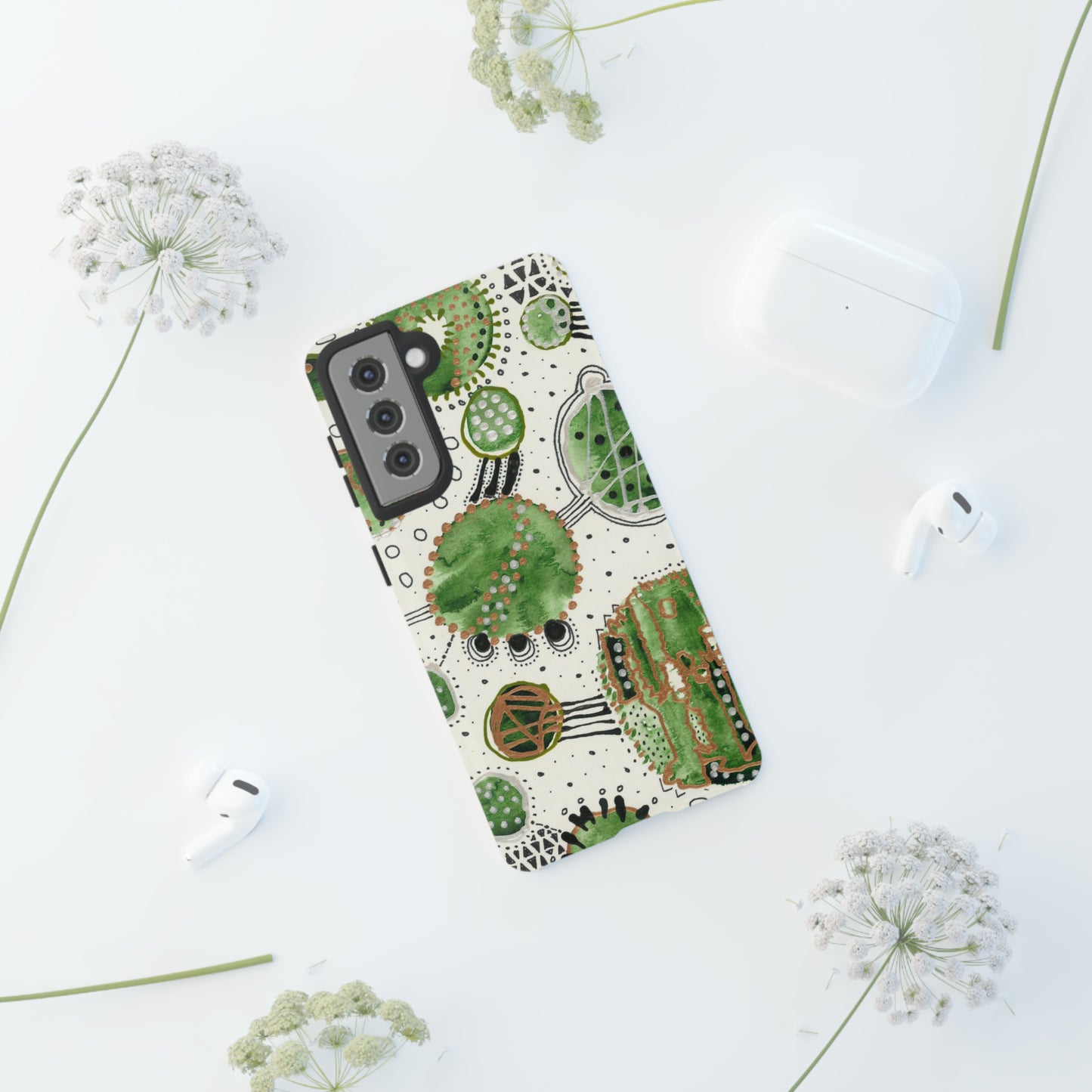 Phone Case - Green Bliss Bubbles