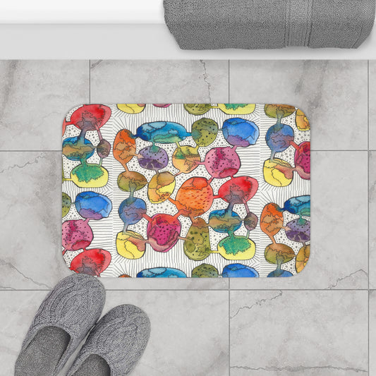 Bath Mat: Rainbow Bliss Bubbles