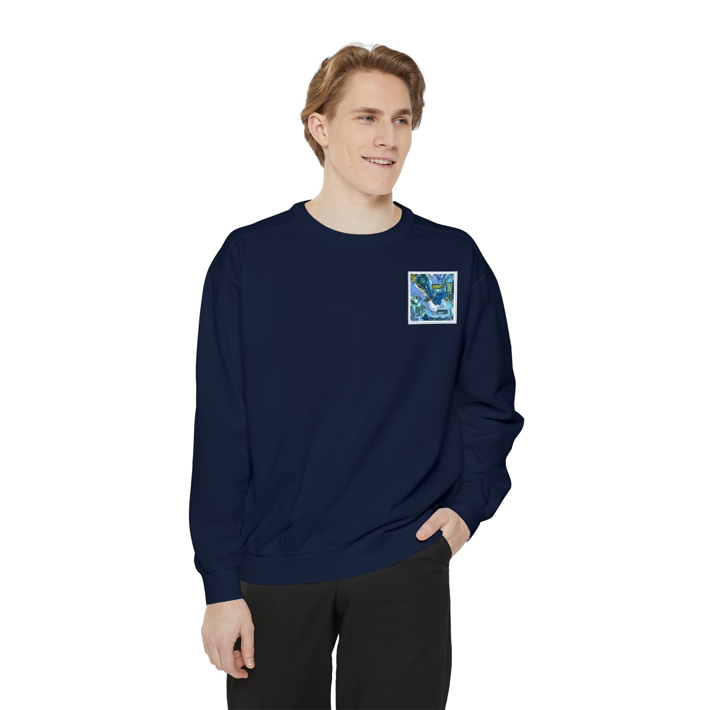 "Windows of Wonder" Garment-Dyed Sweatshirt