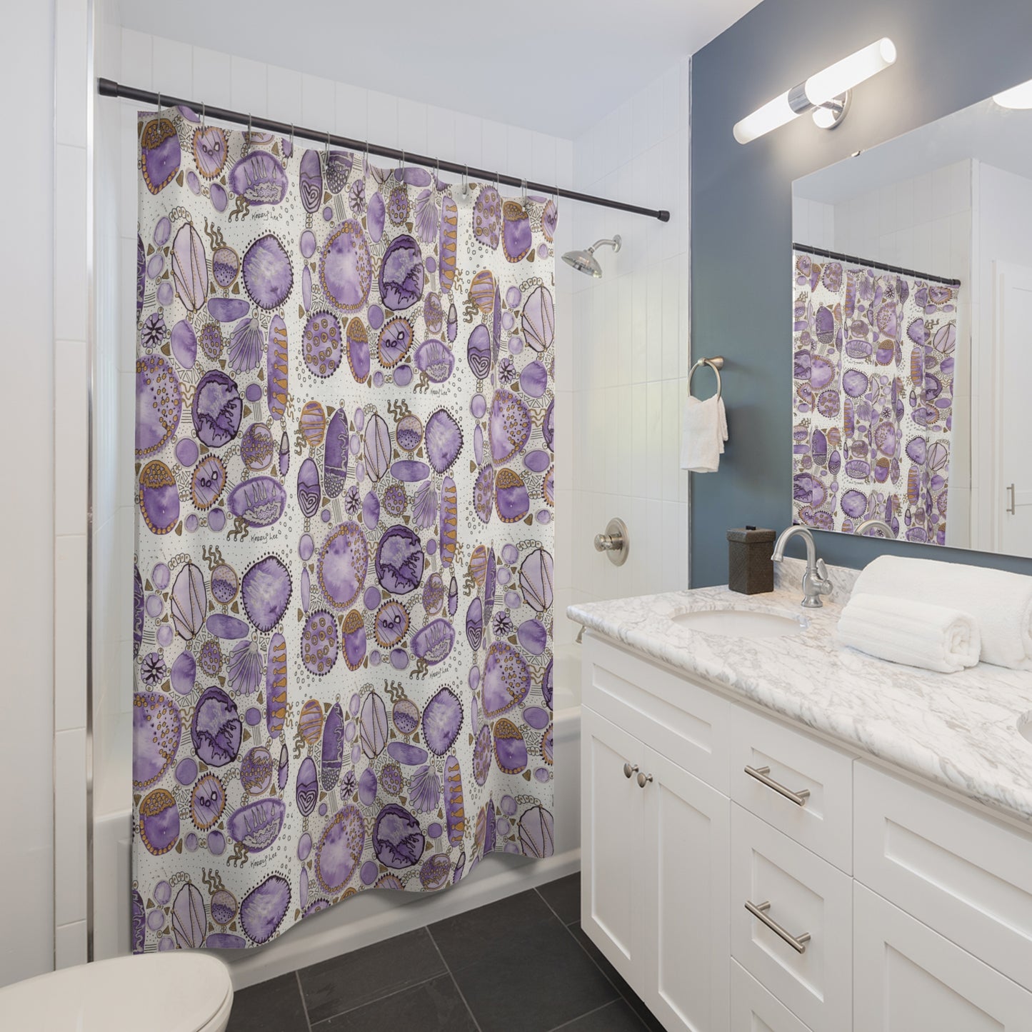 Shower Curtain - Purple Bliss Bubbles