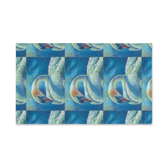 Serenity Swan Hand Towel / Tea Towel