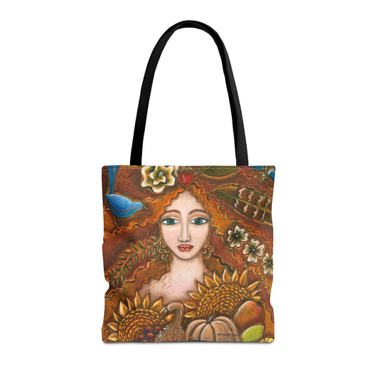 "She Harvests Abundance" Tote Bag