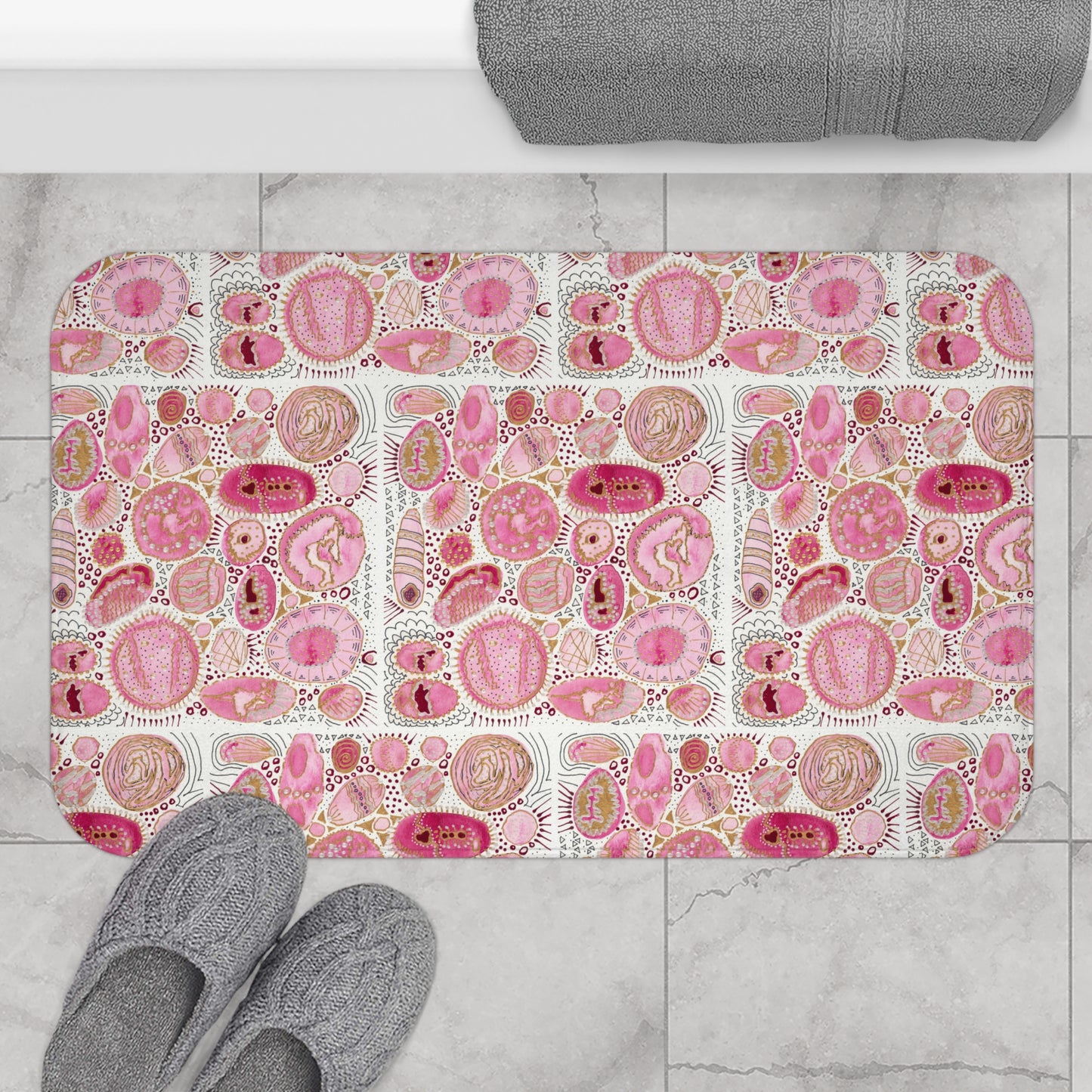 Bath Mat: Pink Bliss Bubbles