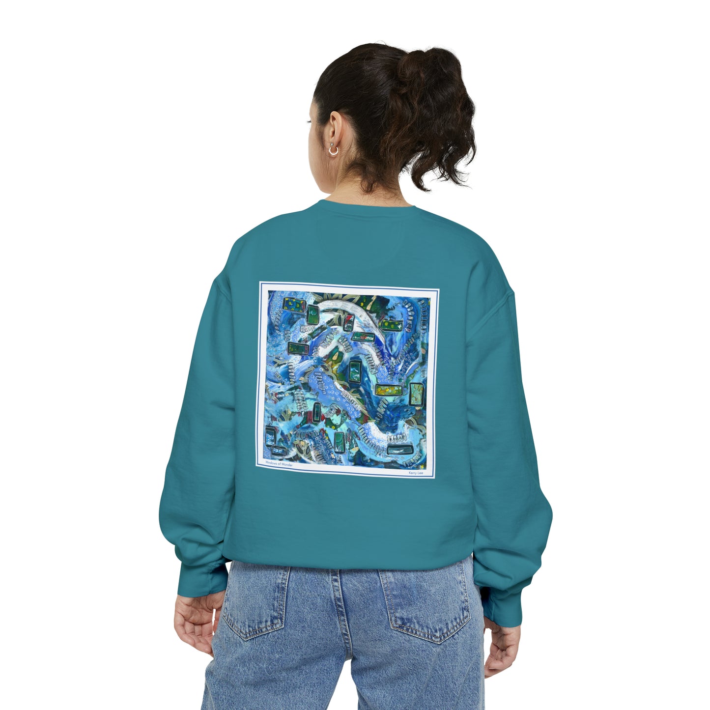 "Windows of Wonder" Garment-Dyed Sweatshirt