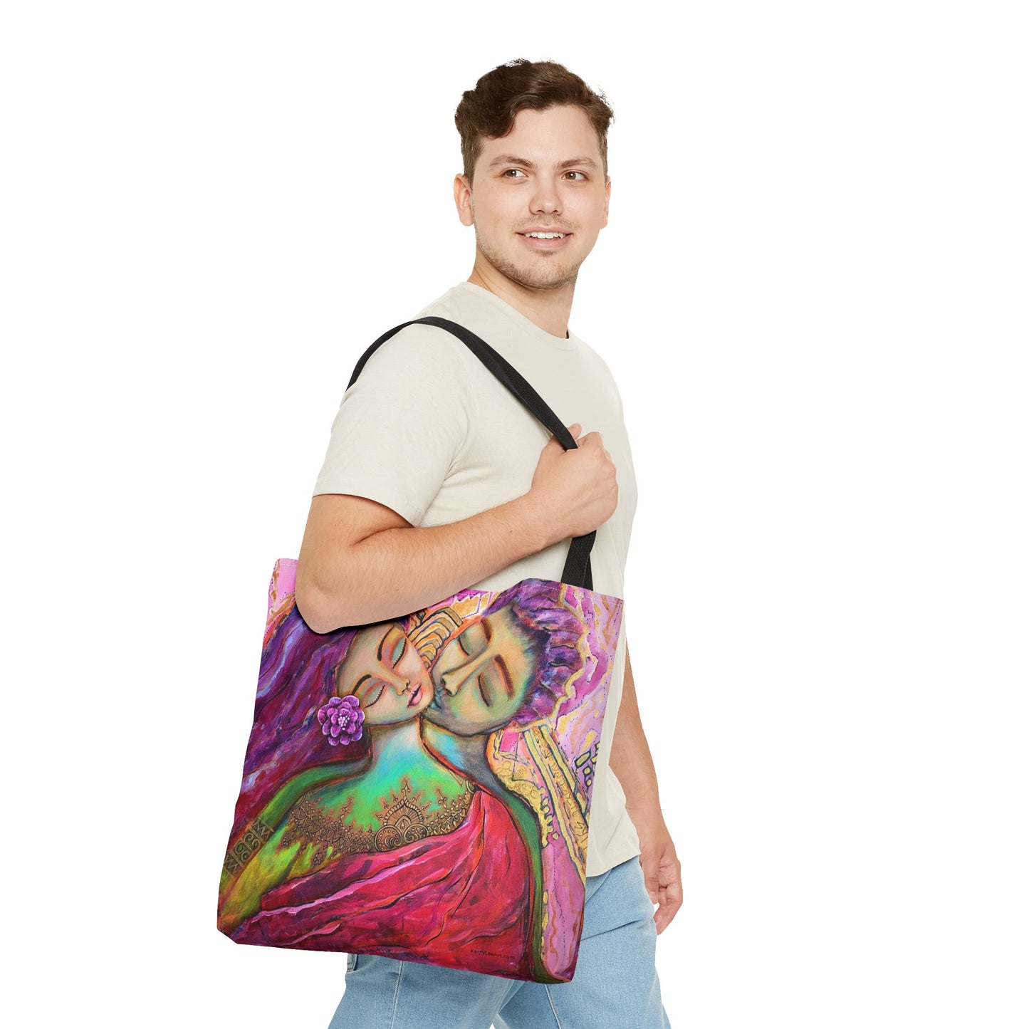 "Love in the Golden Light" Printed Tote Bag