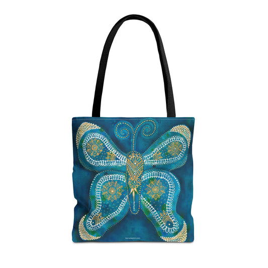 "Harbinger of Balance Butterfly" Printed Tote Bag