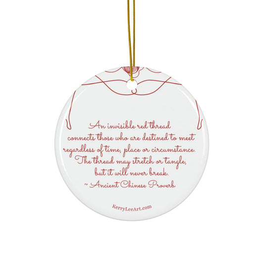 "Red Thread Proverb" Ornaments (1pc, 3pcs, 5pcs, 10pcs)