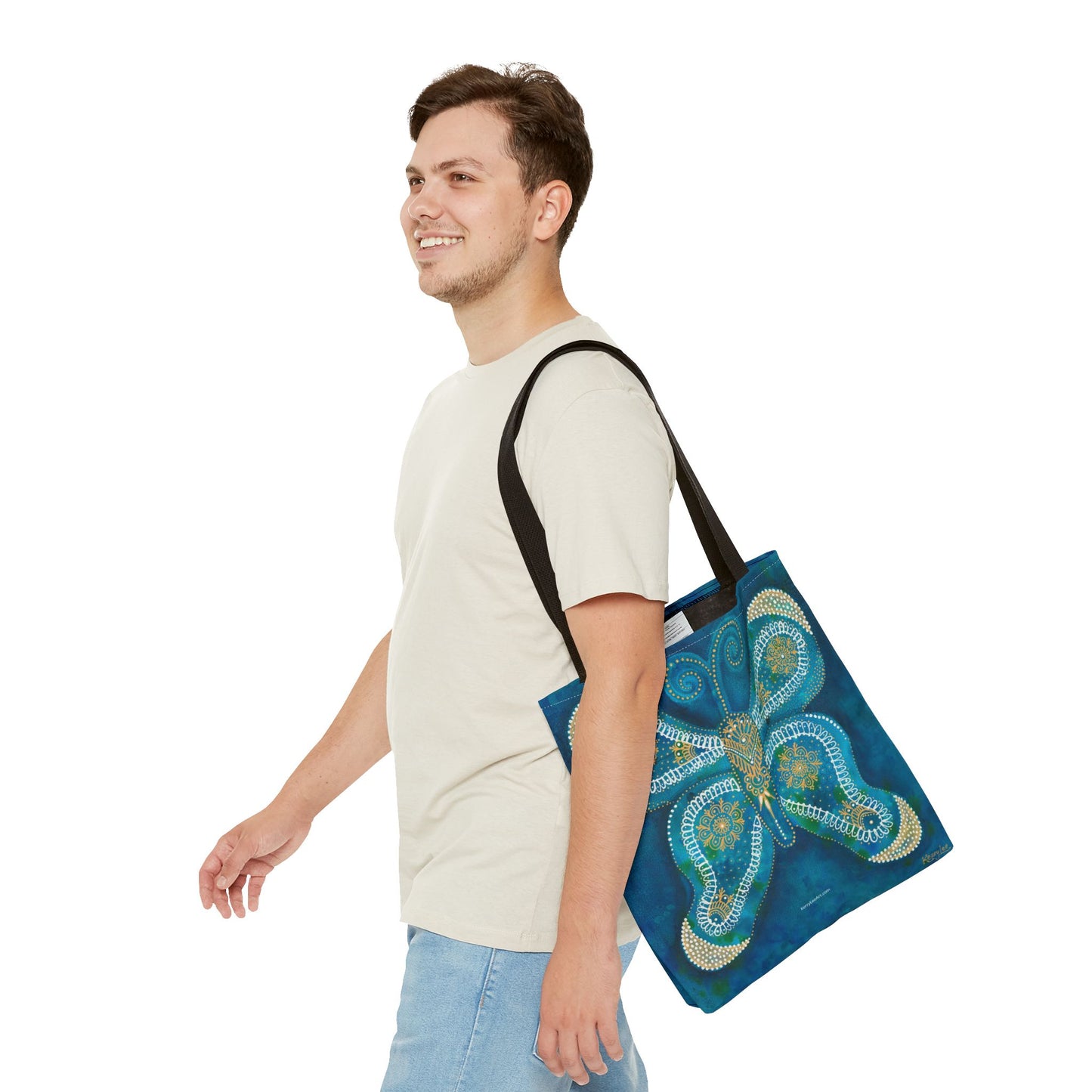"Harbinger of Balance Butterfly" Printed Tote Bag