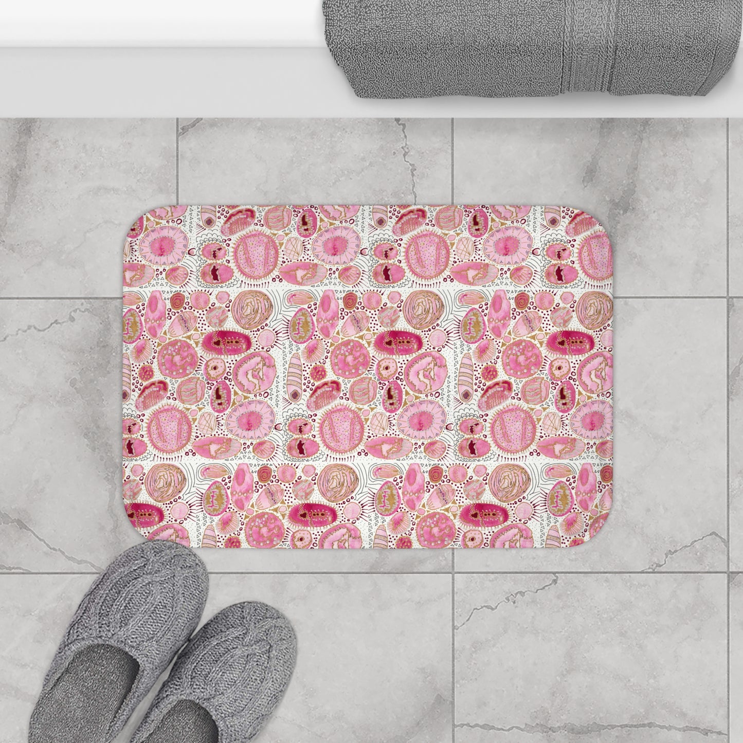 Bath Mat: Pink Bliss Bubbles
