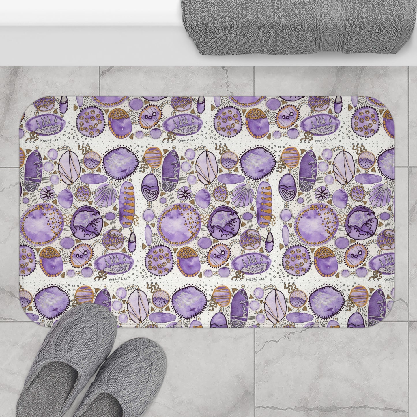 Bath Mat: Purple Bliss Bubbles