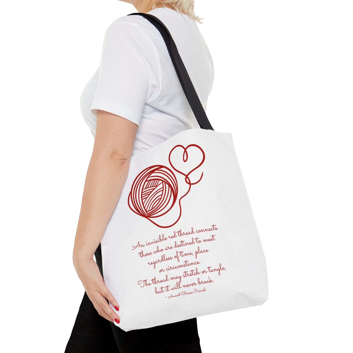 Red Thread Dancing Ladies Printed Tote Bag