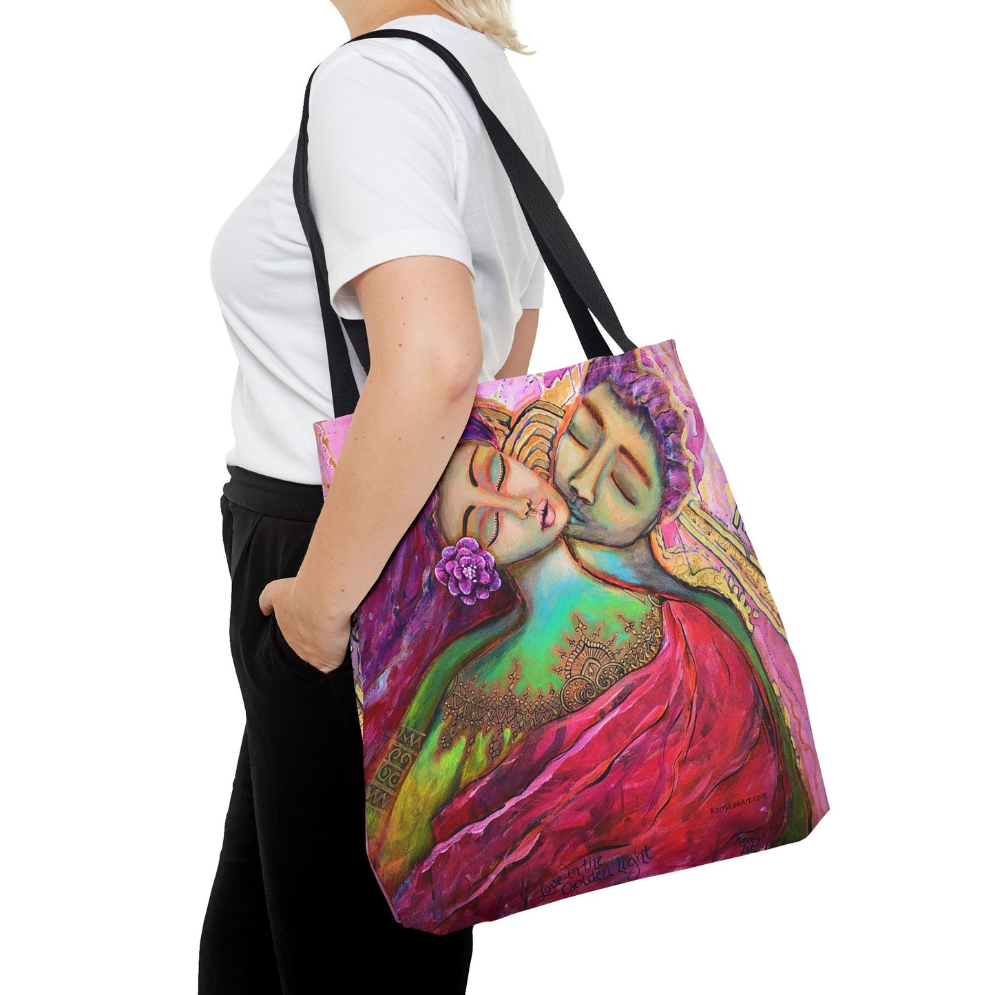 "Love in the Golden Light" Printed Tote Bag