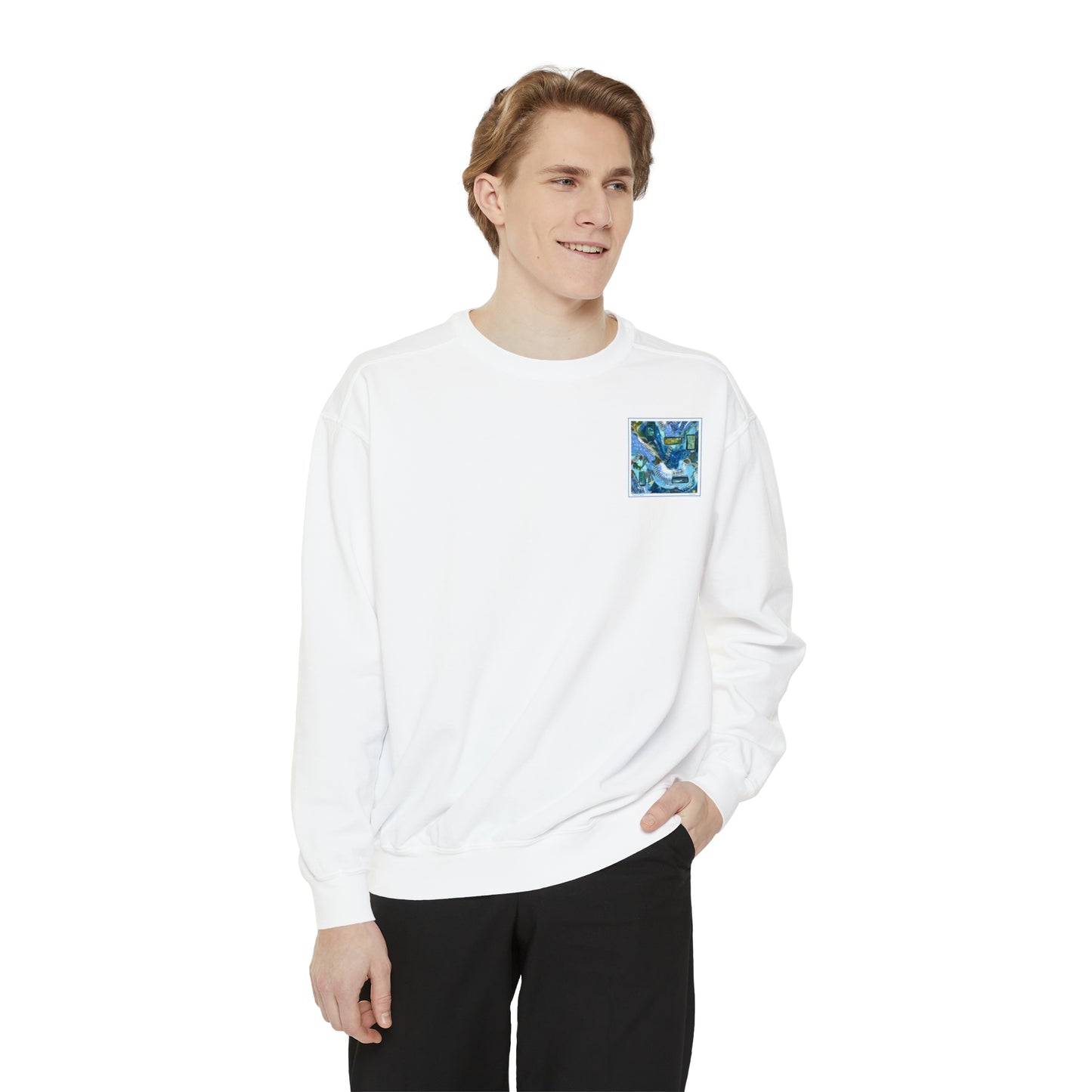 "Windows of Wonder" Garment-Dyed Sweatshirt