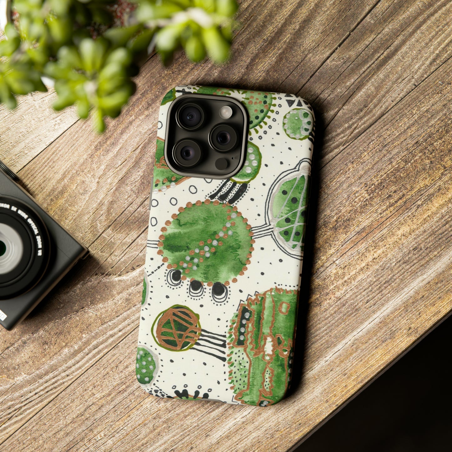 Phone Case - Green Bliss Bubbles
