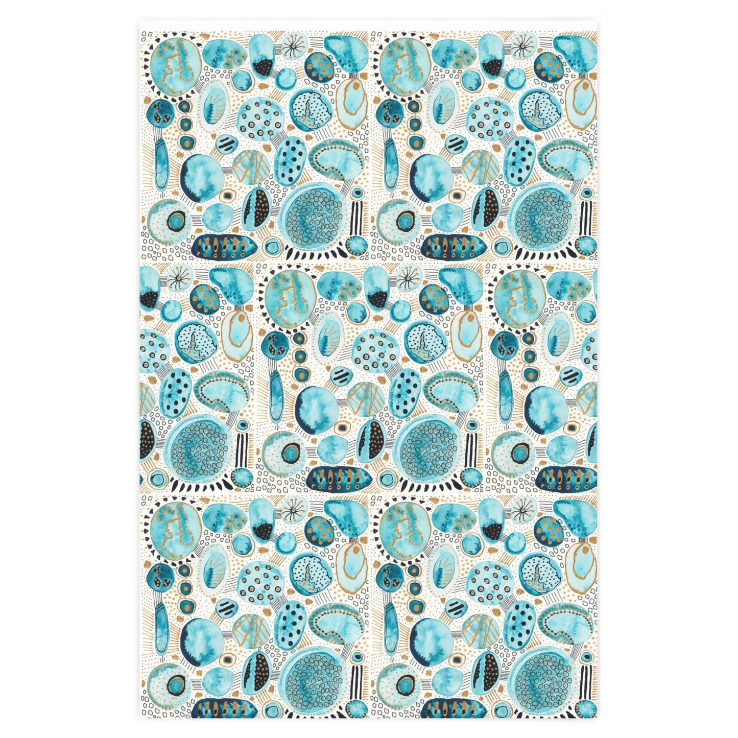 Wrapping Paper - :Aqua Bliss Bubbles"