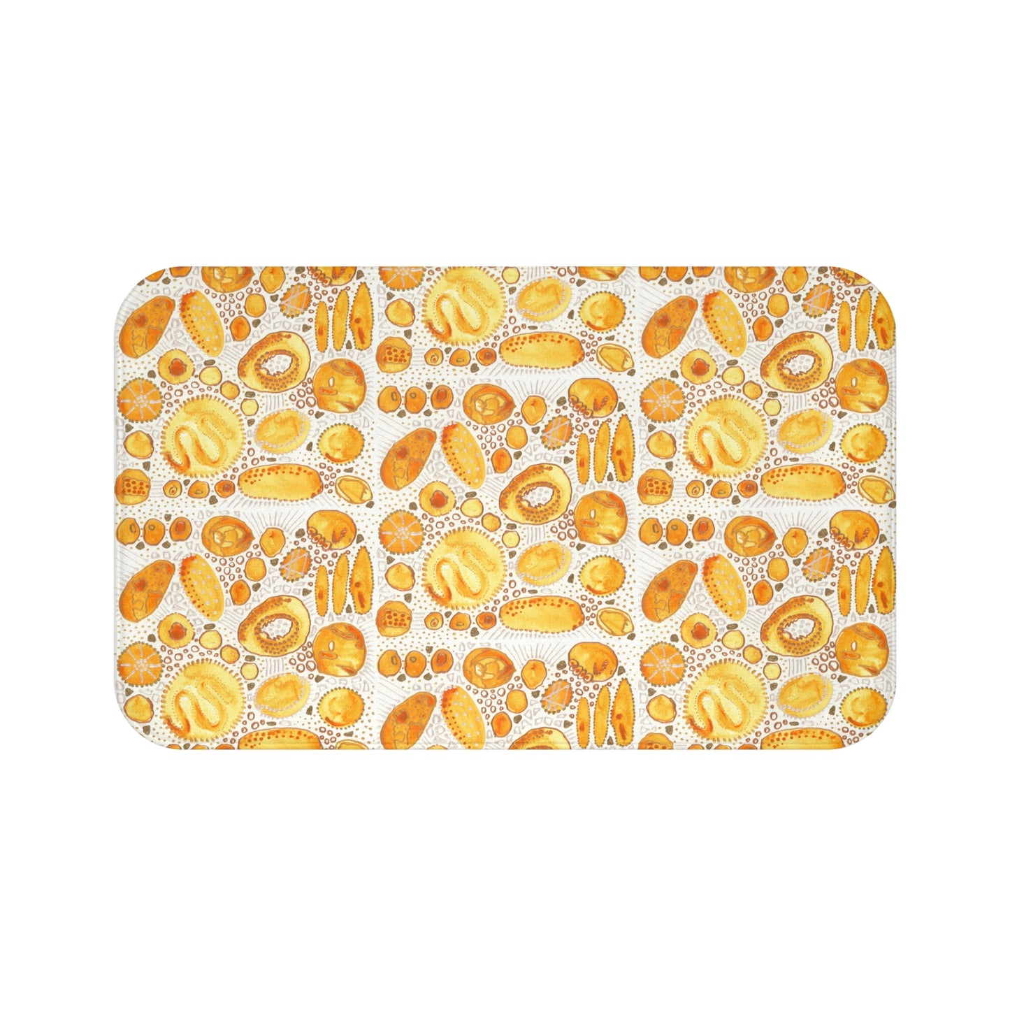 Bath Mat: Yellow Bliss Bubbles
