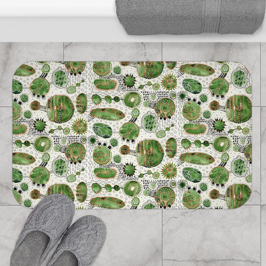 Bath Mat: Green Bliss Bubbles