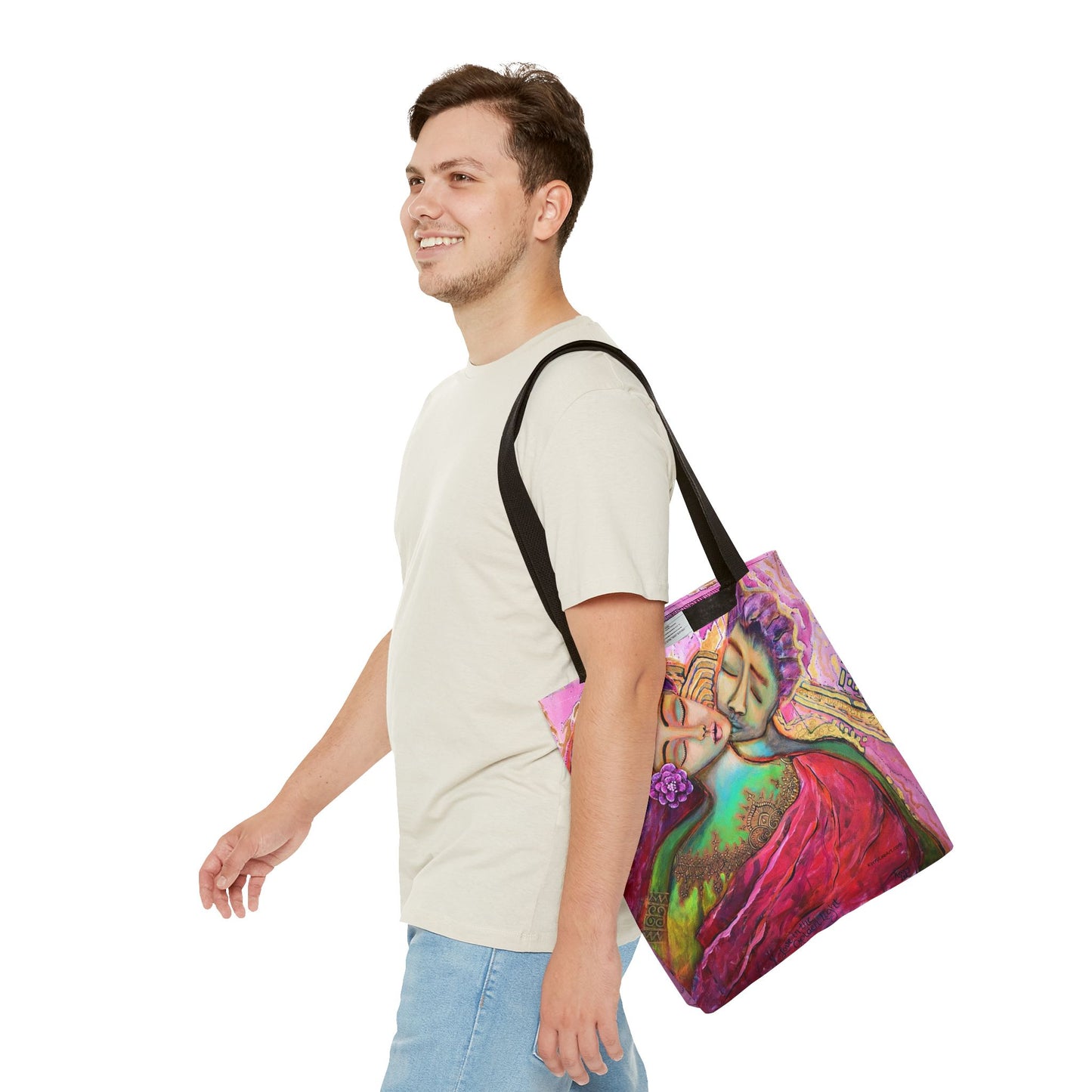 "Love in the Golden Light" Printed Tote Bag