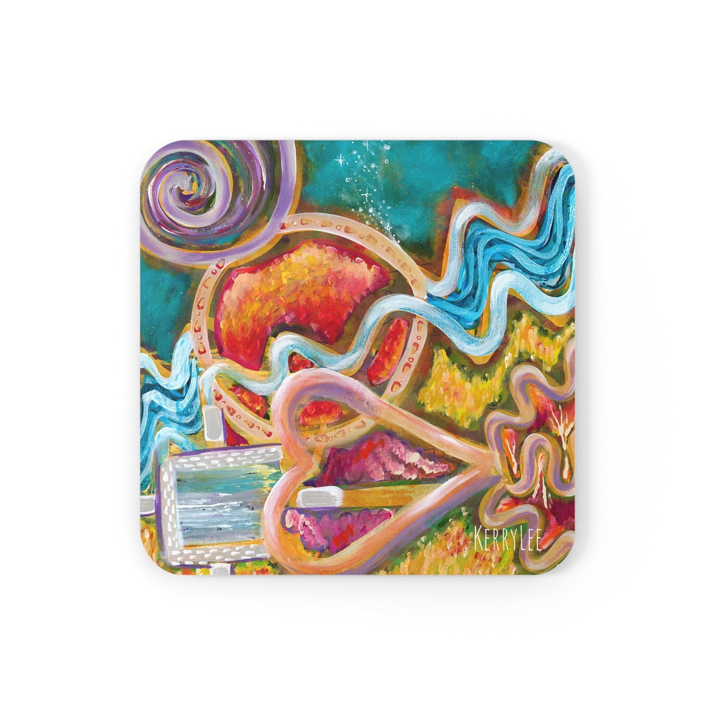 Cosmic Vibes - Corkwood Coaster Set