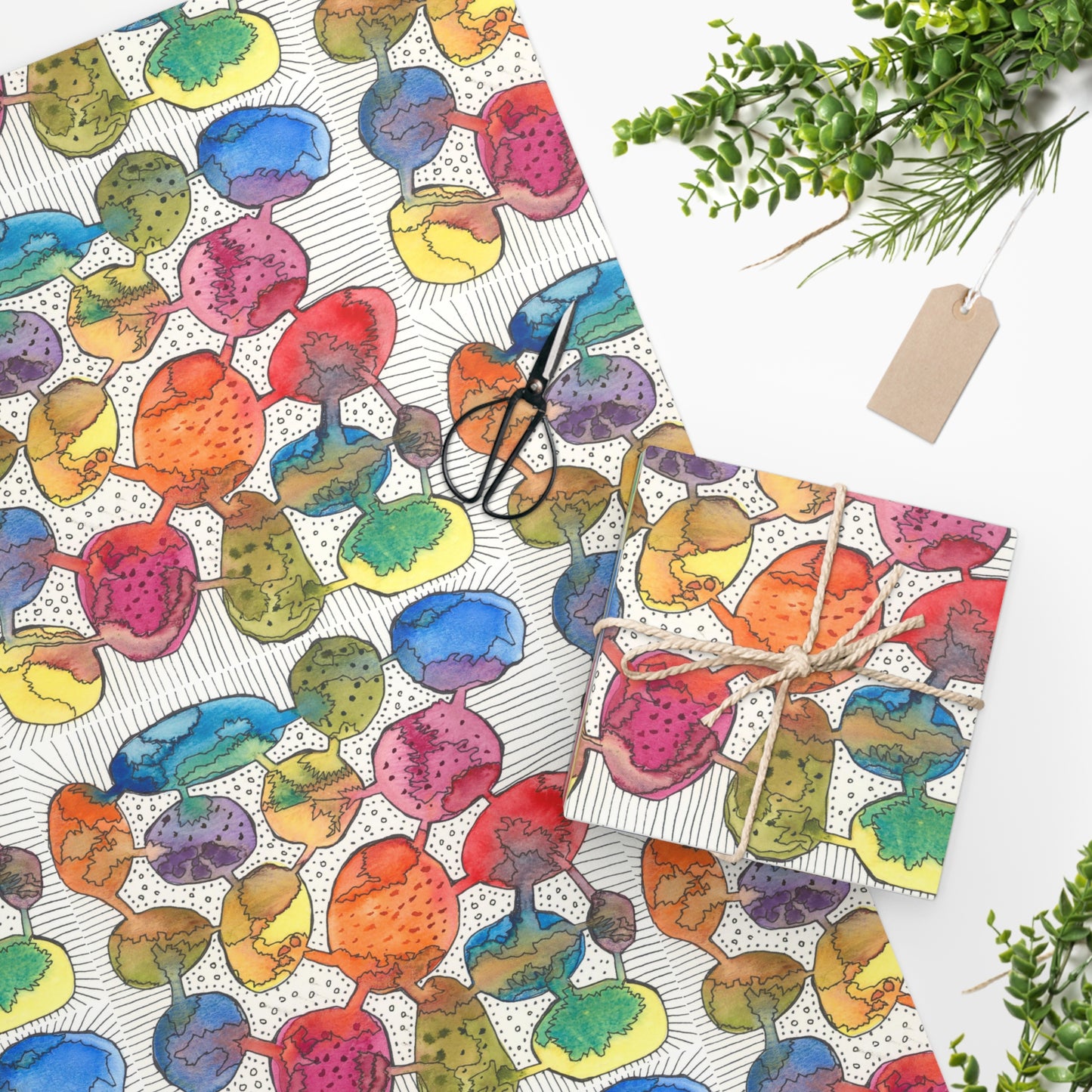 Wrapping Paper - Rainbow Bliss Bubbles
