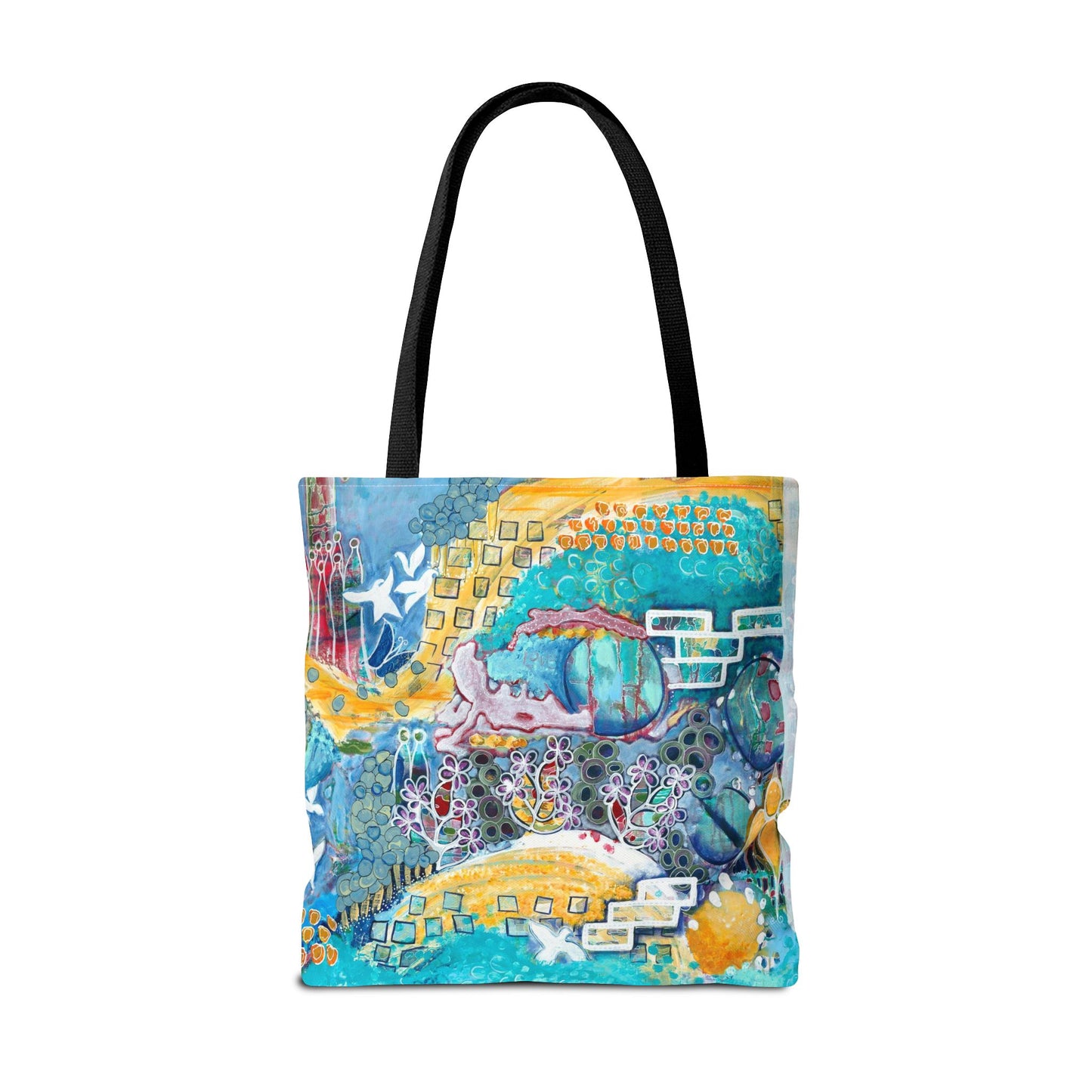 "Sun Sea Sky" Printed Tote Bag