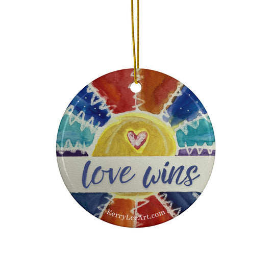 "Love Wins" Ornament - Pack of 1, 3, 5, 10