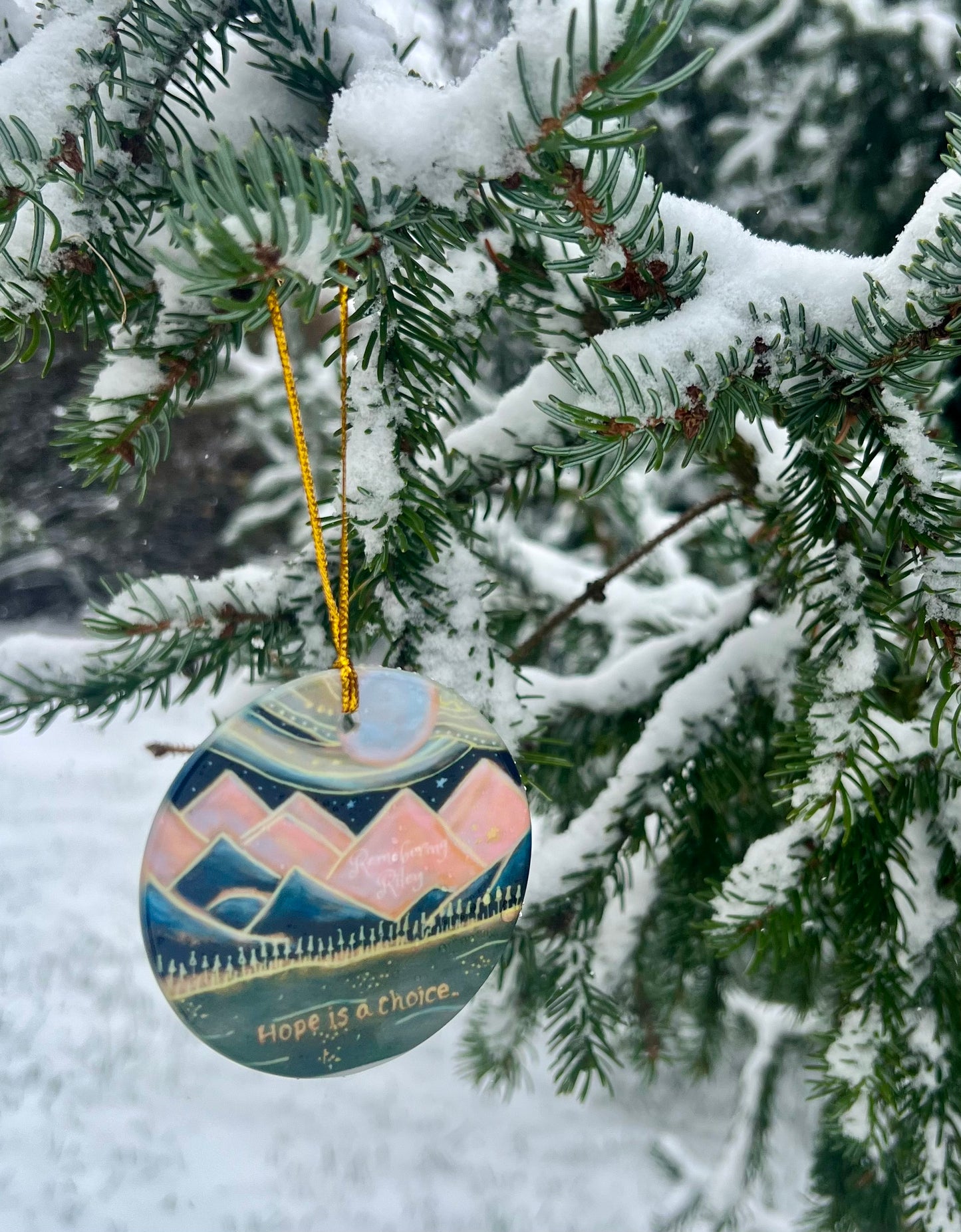 “Hope is a Choice” Ornament (1 piece, 3pcs, 5pcs or 10pcs)