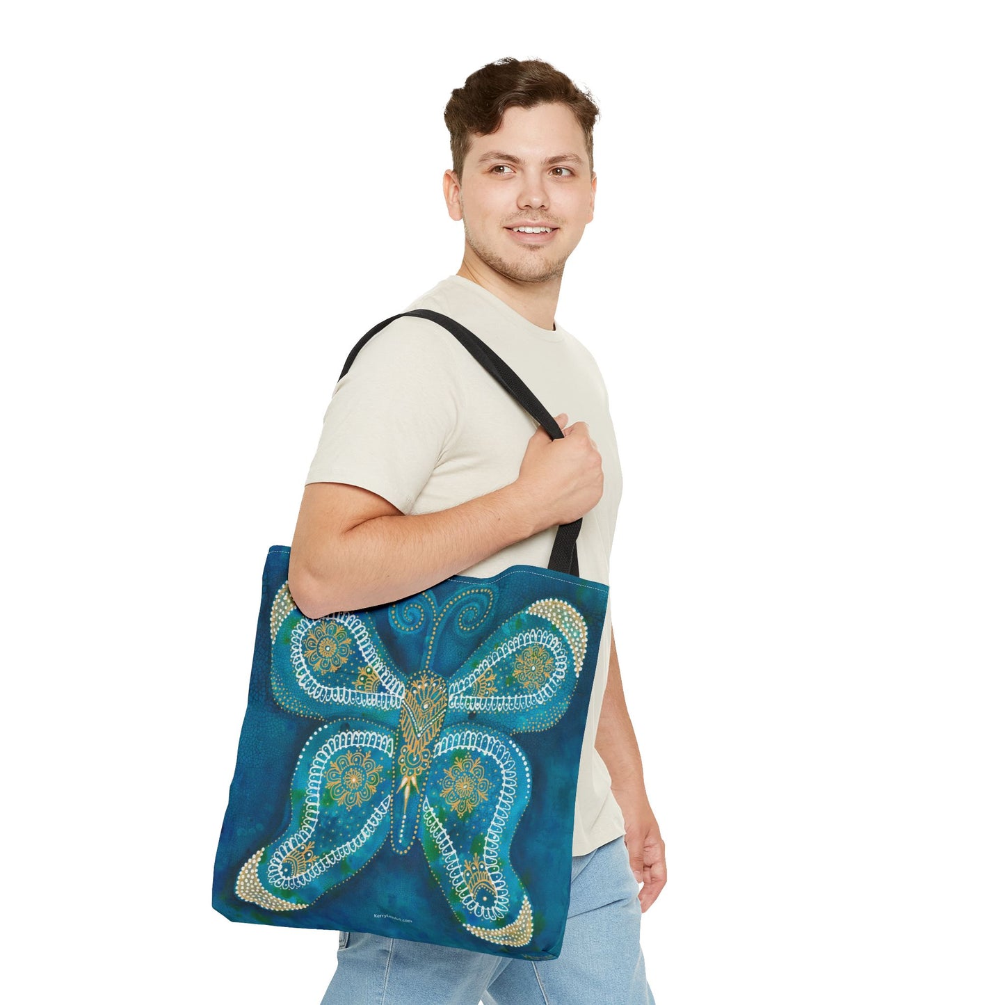 "Harbinger of Balance Butterfly" Printed Tote Bag