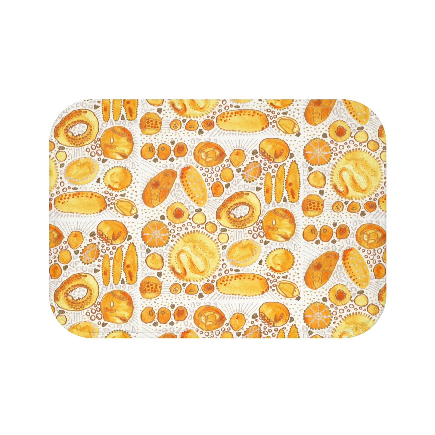 Bath Mat: Yellow Bliss Bubbles