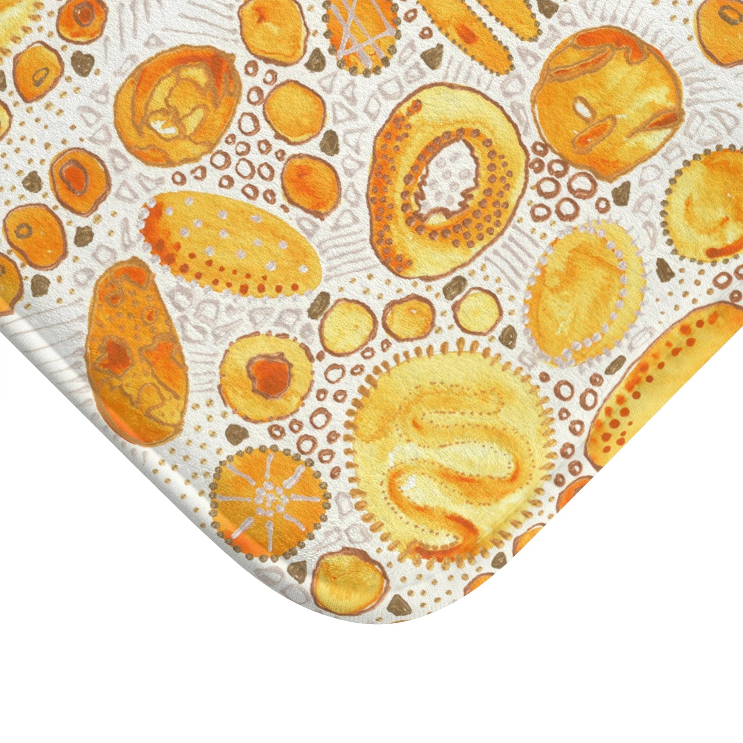 Bath Mat: Yellow Bliss Bubbles