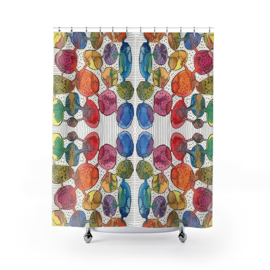 Shower Curtain - Rainbow Bliss Bubbles