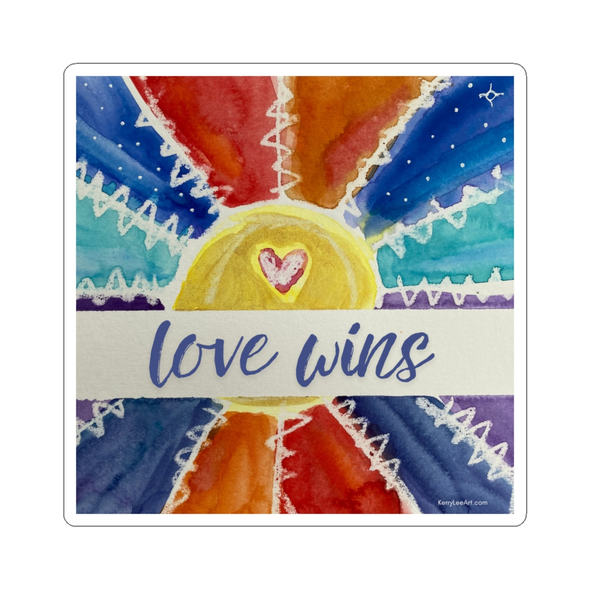 Love Wins Vinyl Sticker Original Artwork