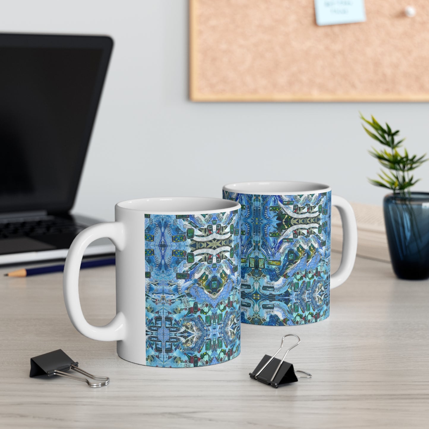 "Windows of Wonder" Artistic Ceramic Mug 11oz