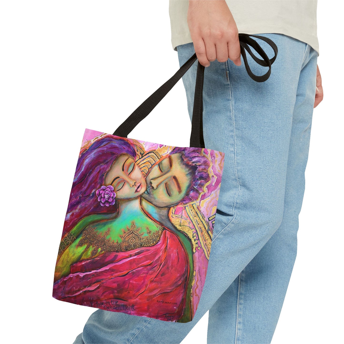 "Love in the Golden Light" Printed Tote Bag