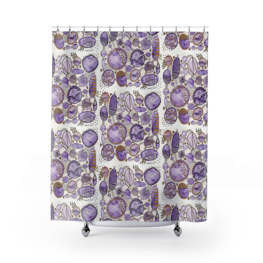 Shower Curtain - Purple Bliss Bubbles
