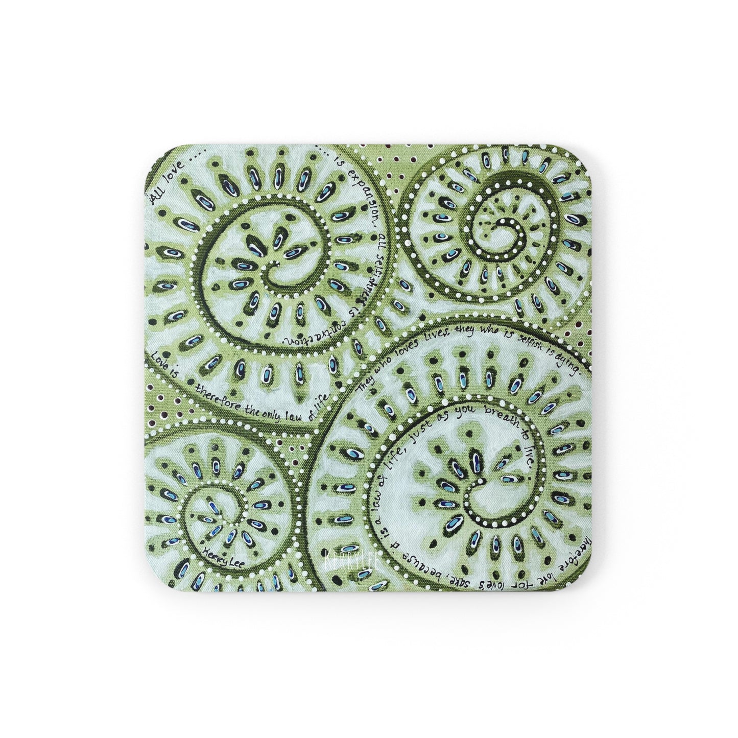 "Love For Love's Sake" - Corkwood Coaster Set