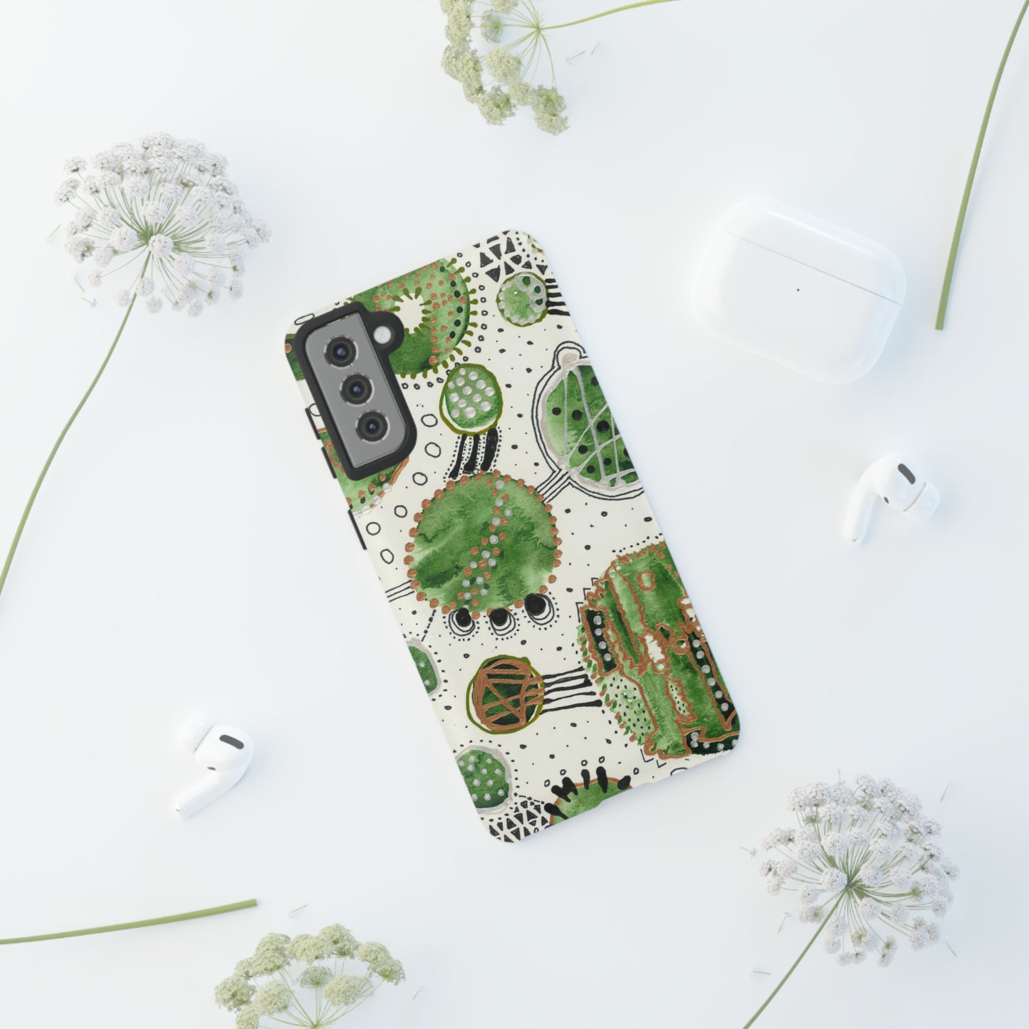 Phone Case - Green Bliss Bubbles