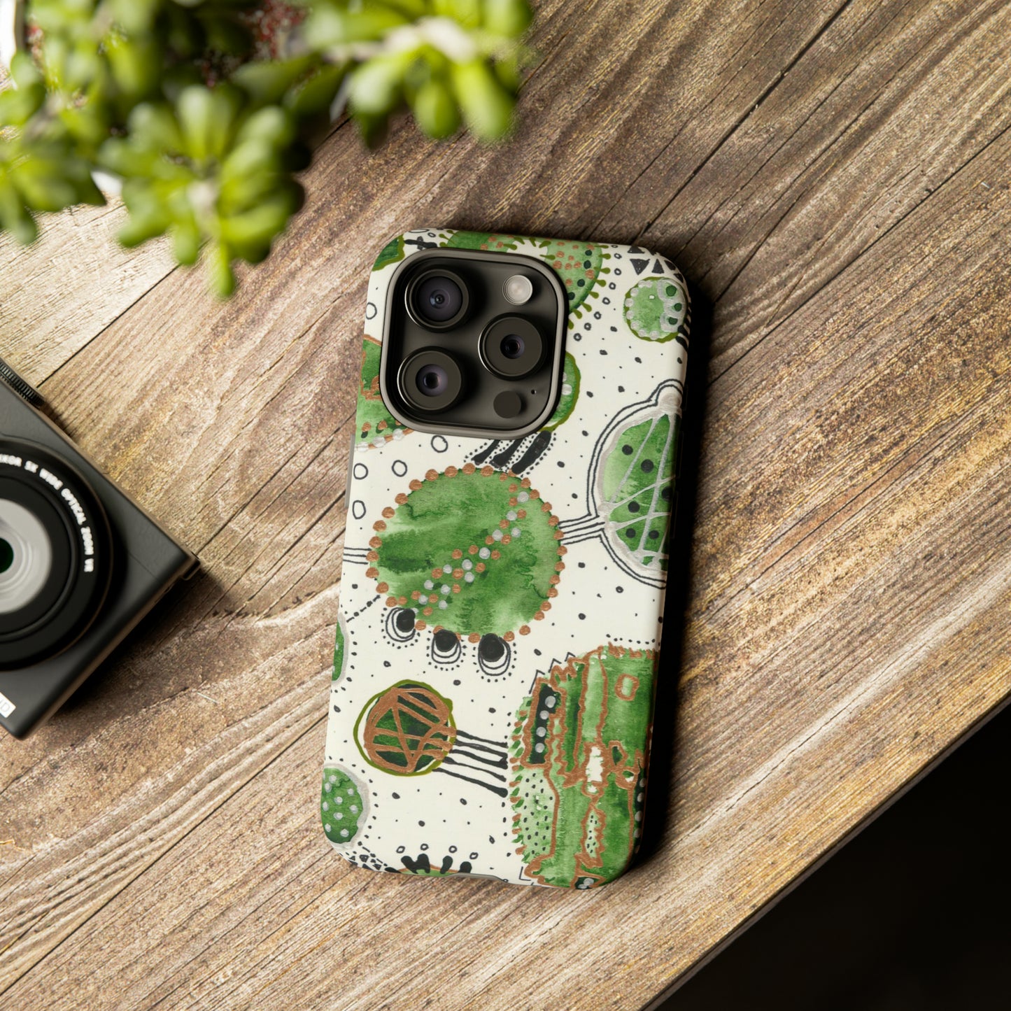 Phone Case - Green Bliss Bubbles