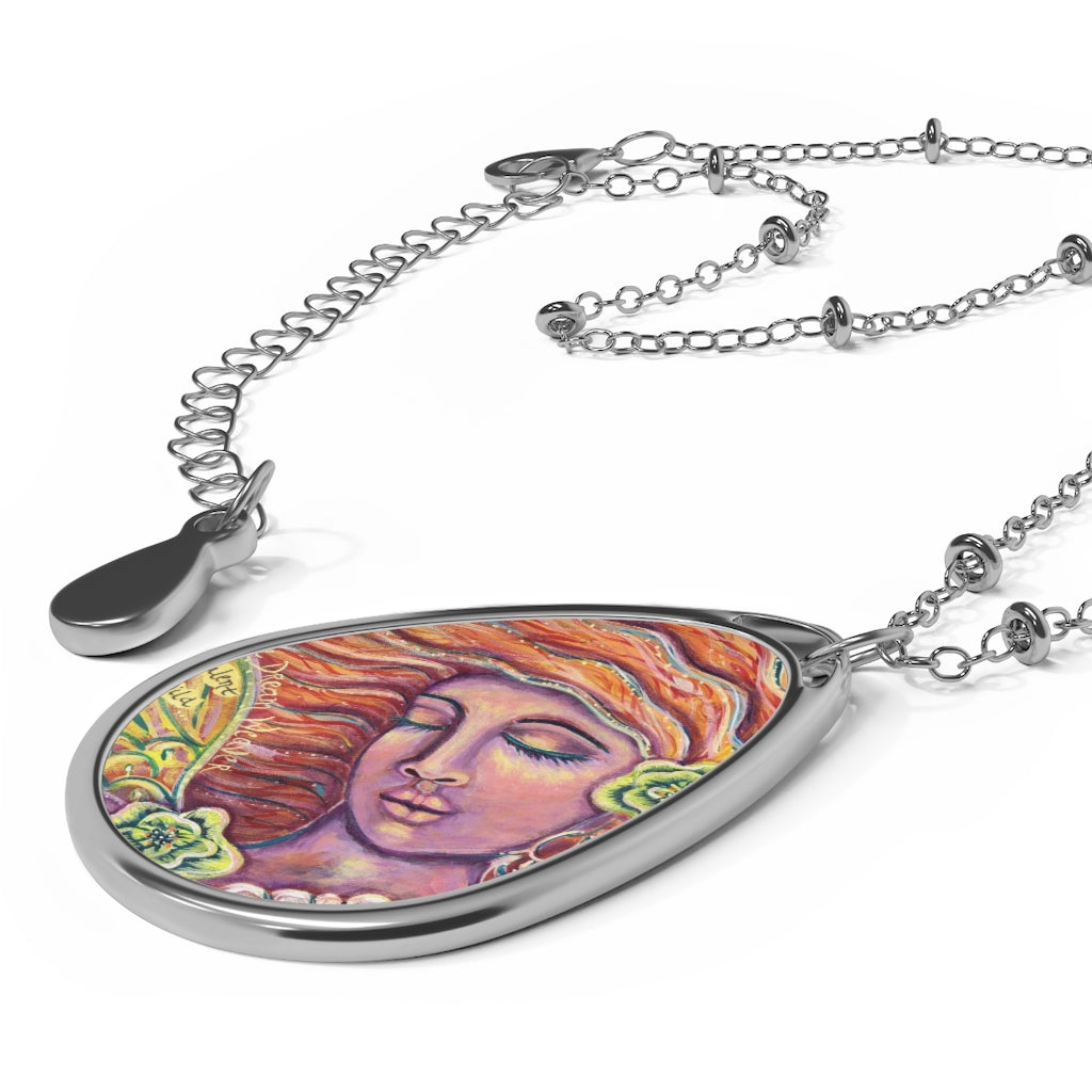 "Dream Weaver" - Teardrop Pendant Necklace