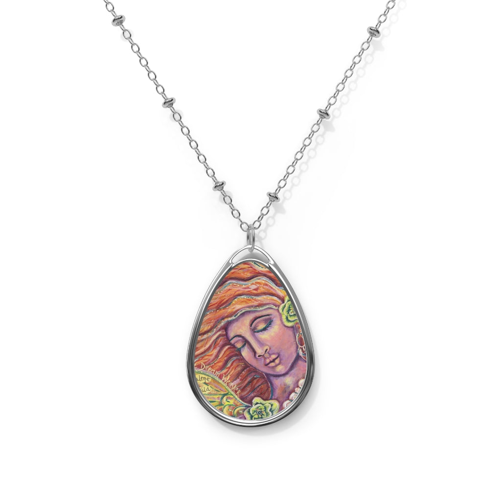 "Dream Weaver" - Teardrop Pendant Necklace