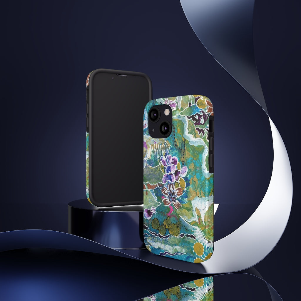 Meditation In Blues - Phone Cases, Case-Mate