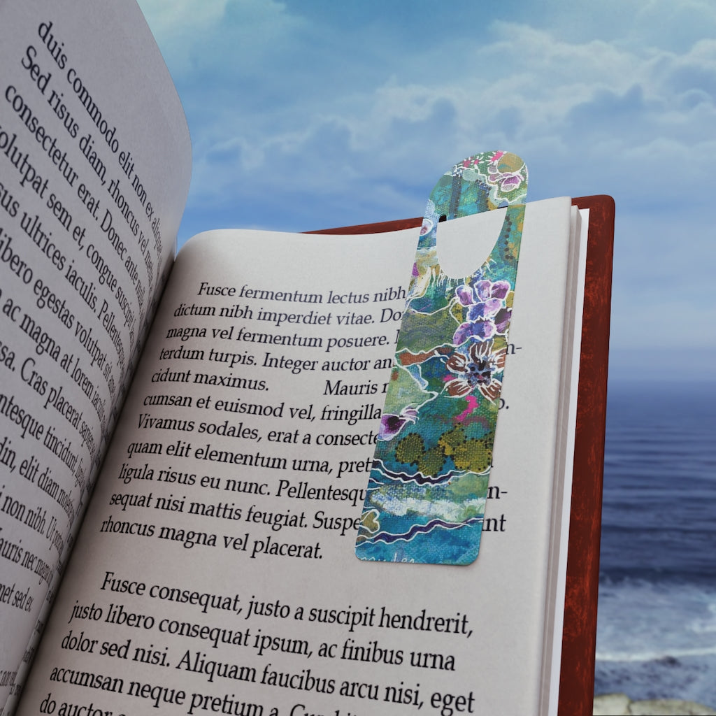 "Meditation in Blues" - Metal Bookmark