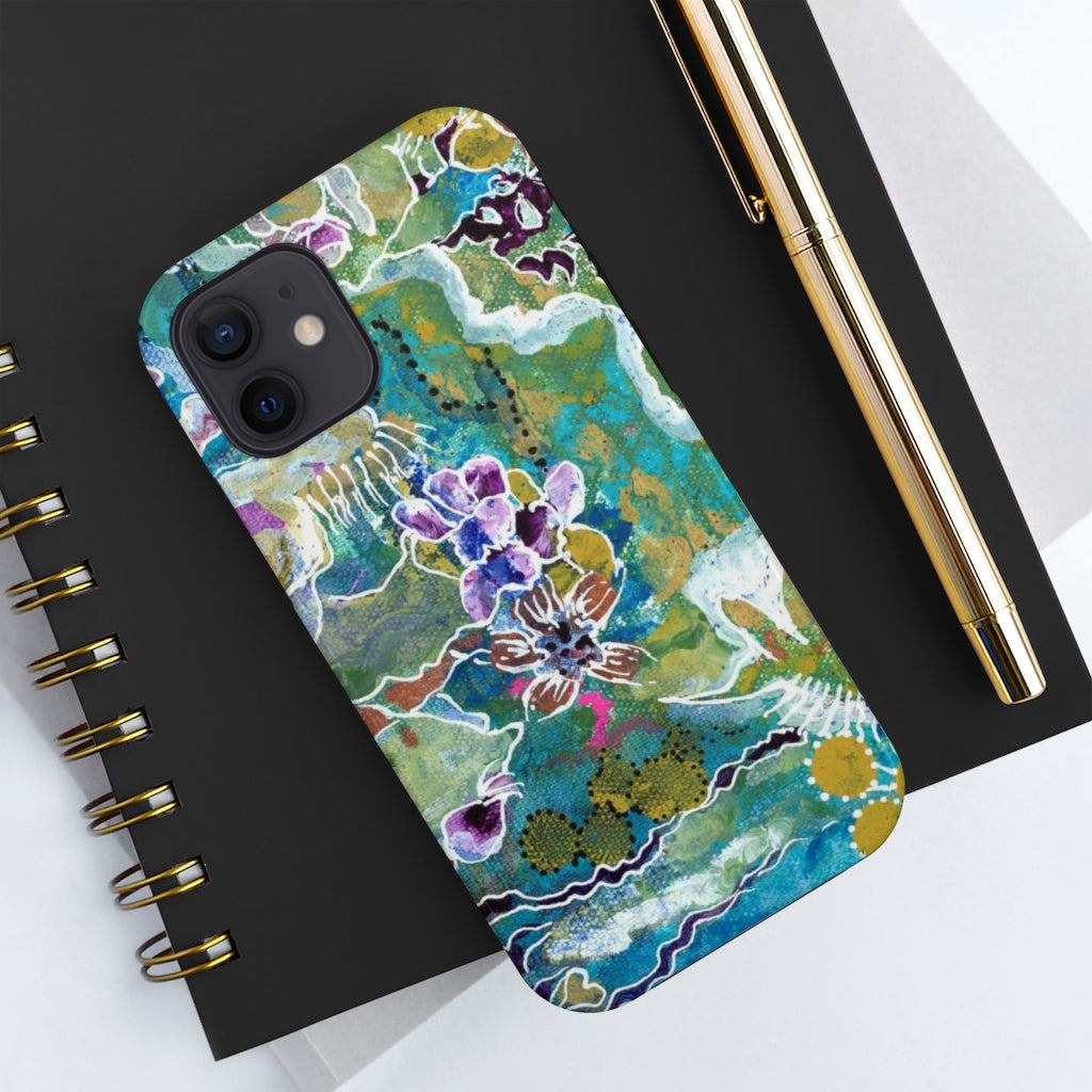 Meditation In Blues - Phone Cases, Case-Mate