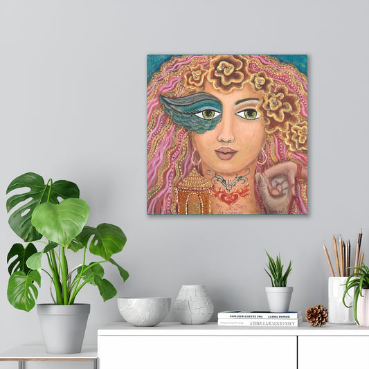 She Tunes into Abundance - Canvas Gallery Wraps