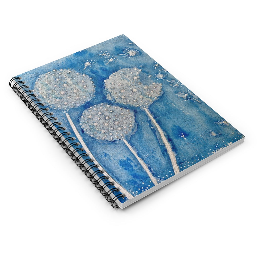 Dandelion Wishes - Spiral Notebook - Ruled Line
